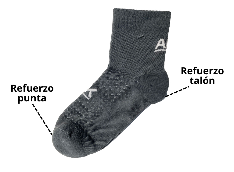 CALCETINES SHORT TRAIL, GRISES