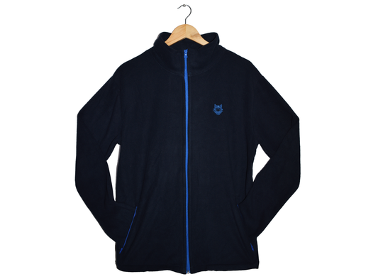 CHAQUETA POLAR SUMMIT HOMBRE, CREMALLERA AZUL ELÉCTRICO