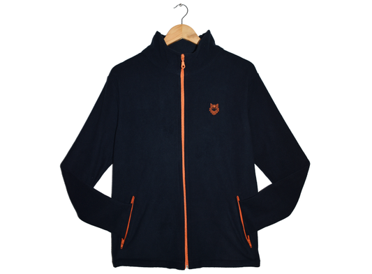 CHAQUETA POLAR SUMMIT HOMBRE, CREMALLERA NARANJA