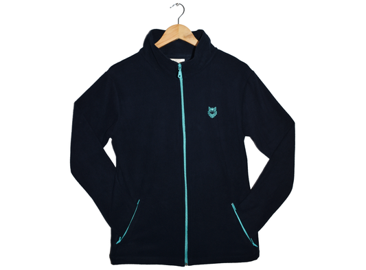 CHAQUETA POLAR SUMMIT MUJER, CREMALLERA TURQUESA